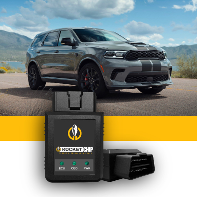 black-performance-chip-with-grey-dodge-SUV-RocketChip-history-of-dodge-performance-chips