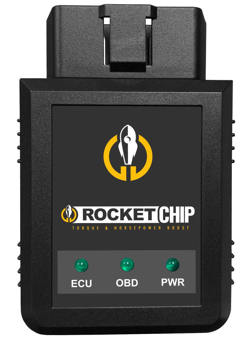 Rocket Chip performance chip, Boost+ and black in color